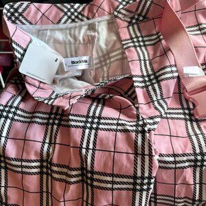 Tartan Baby Pink Cargo Blackmilk